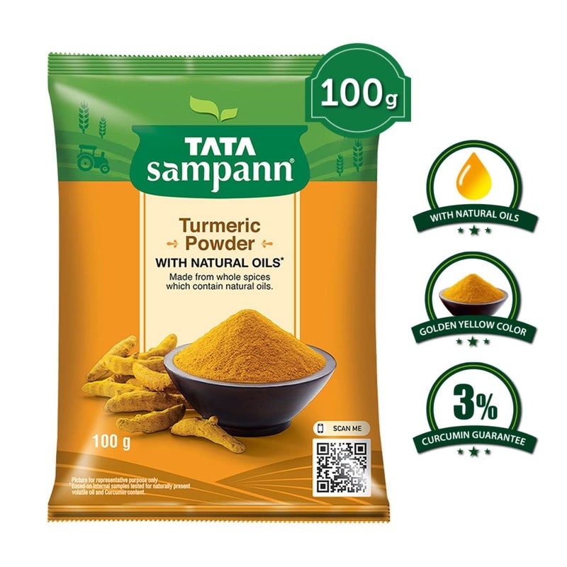 Tata Sampann Indian Spices Turmeric Powder - Image 2